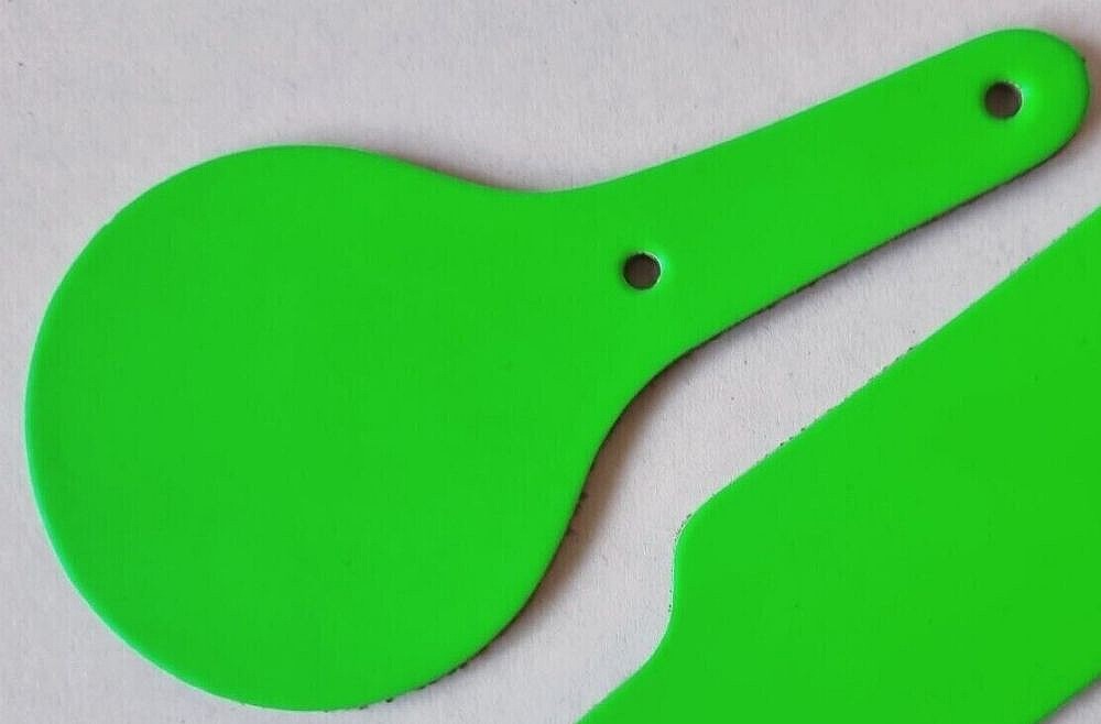 Key Fob Blank - Round - Fluorescent Green